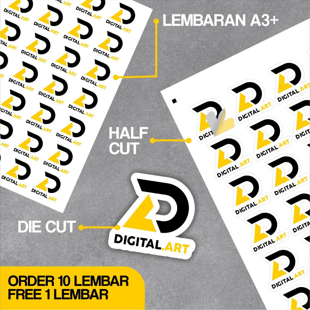

STICKER CROMO LEMBARAN/HALF CUT/DIE CUT