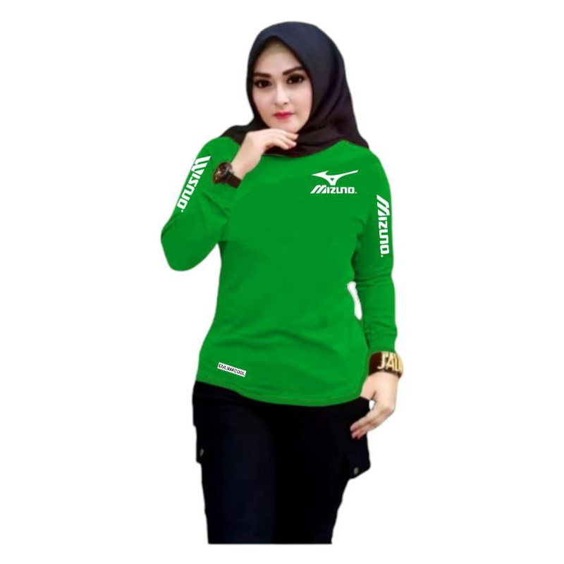 DISKON BAJU SENAM WANITA AEROBIK MIZUNO, SENAM, YOGA LENGAN PANJANG