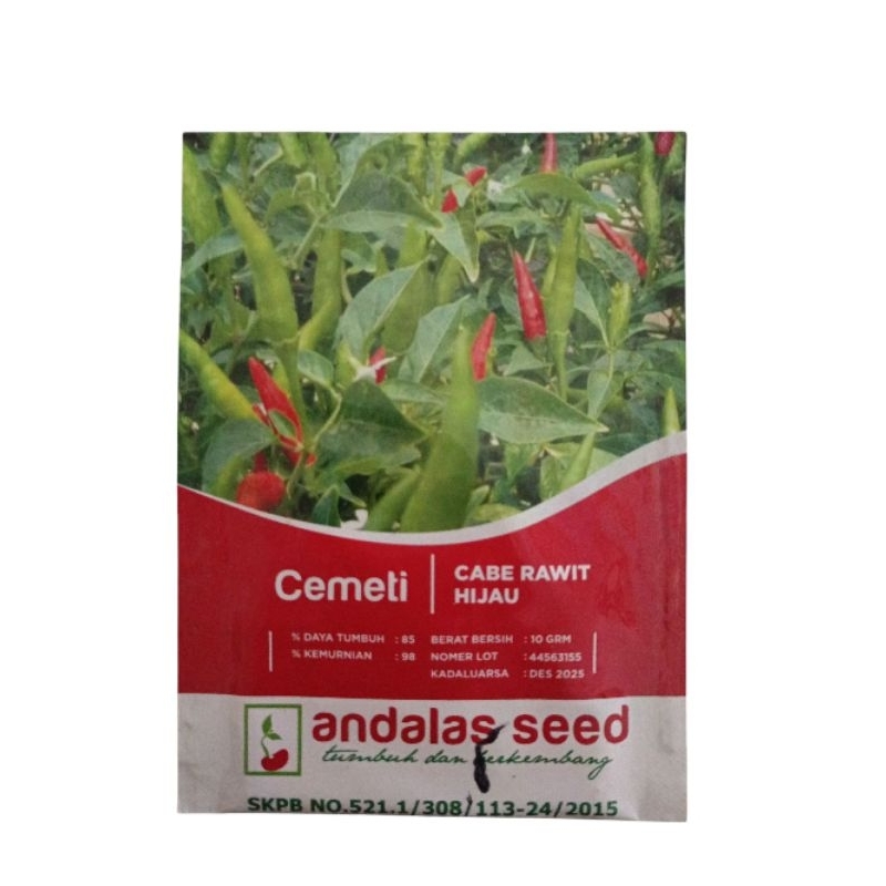 cemeti cabai rawit hijau 10gr