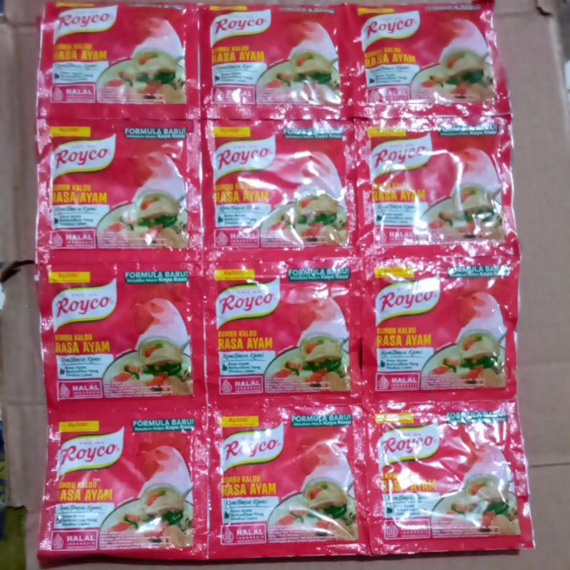 

ROYCO ayam 8gr bumbu kaldu rasa ayam isi 12pcs/rcg