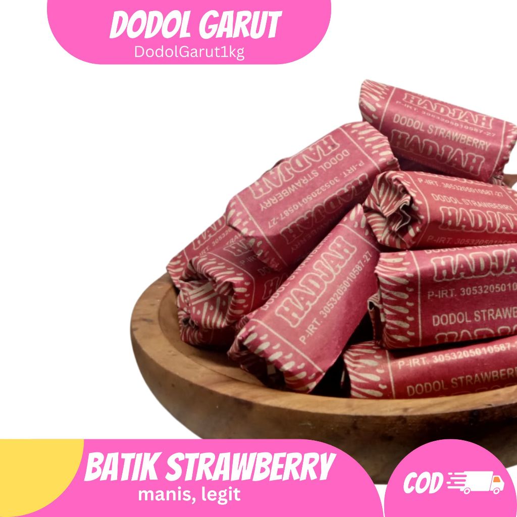 

1 Kg Dodol Garut Straberry