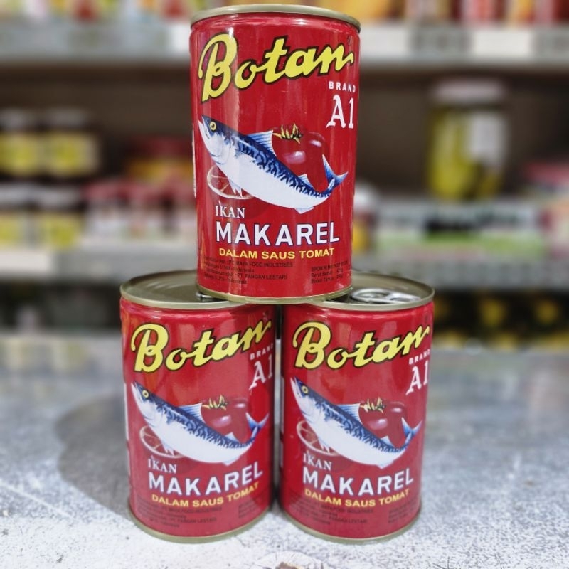 

RB Botan mackerel Saus Tomat 425 gr BESAR / sarden Botan / Botan 155 gram / Sarden Kaleng Botan