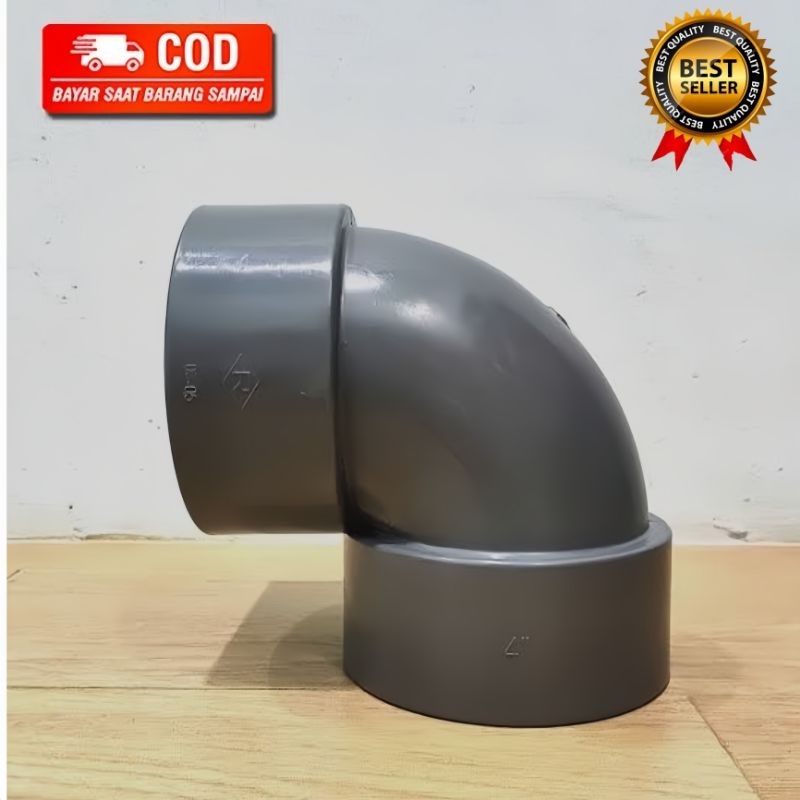 knee pipa 4 inch, keni 4 inch, knee pipa 4inch sambungan pipa knee 4inch, elbow pipa 4 inch