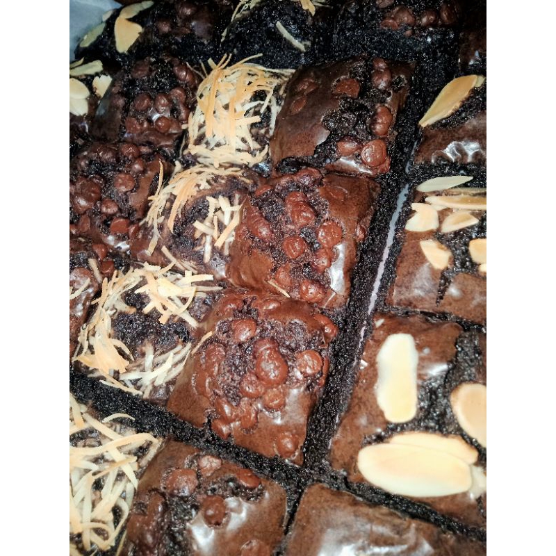 

fudgy brownies sekat panggang