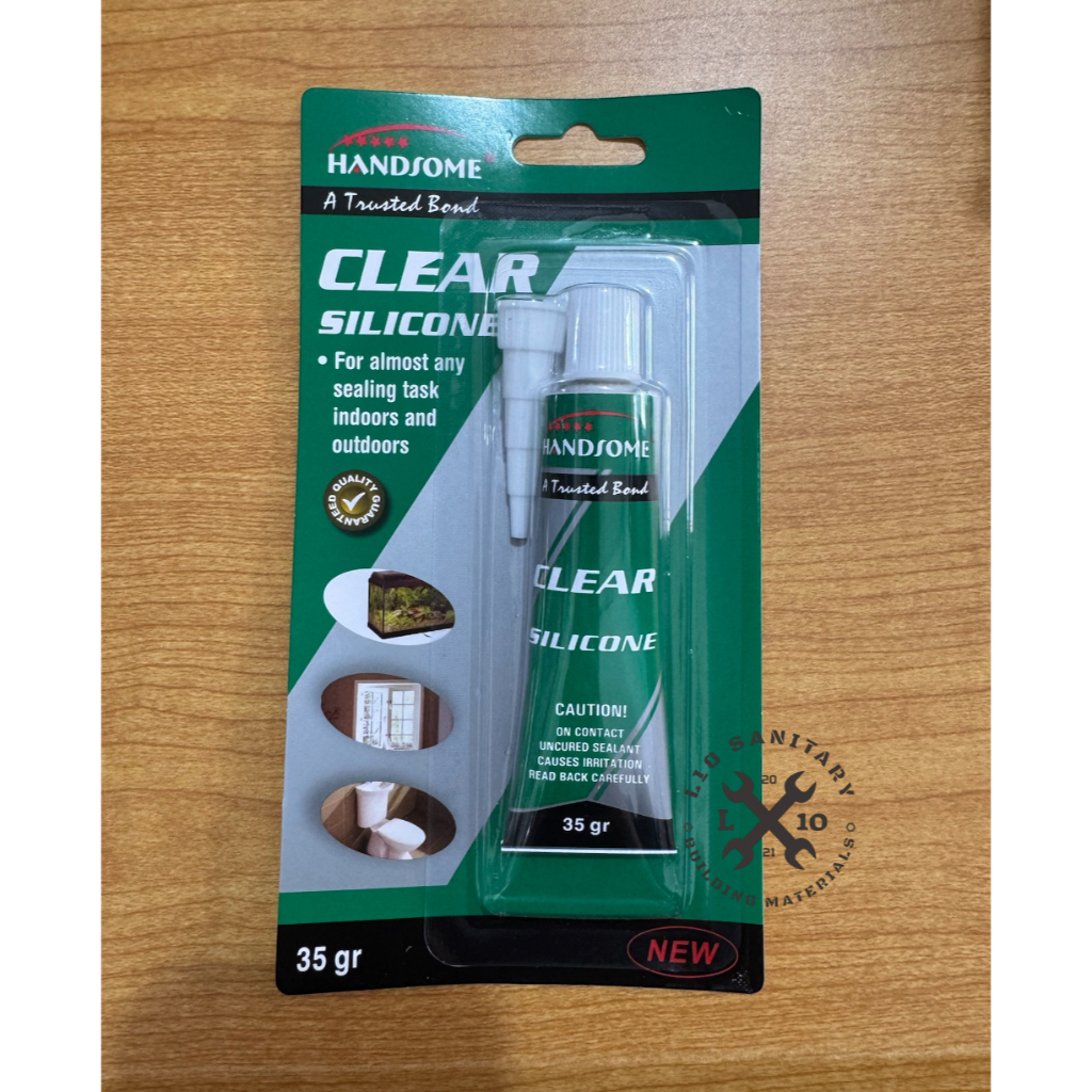 Lem Kaca Silicone HANDSOME / Lem Kaca Sealant Aquarium Bening Clear HANDSOME
