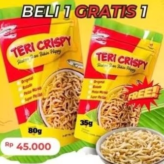 

Sakera BELI 1GRATIS 1 (80G + BONUS 35G) TERI CRISPY BIKIN HAPPY
