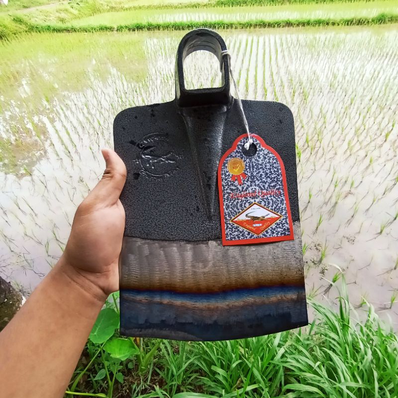 100% ORI) SUDAH DI SEPUH Cangkul baja Cap Buaya Mas Pacul Baja Asli Cap Buaya Mas