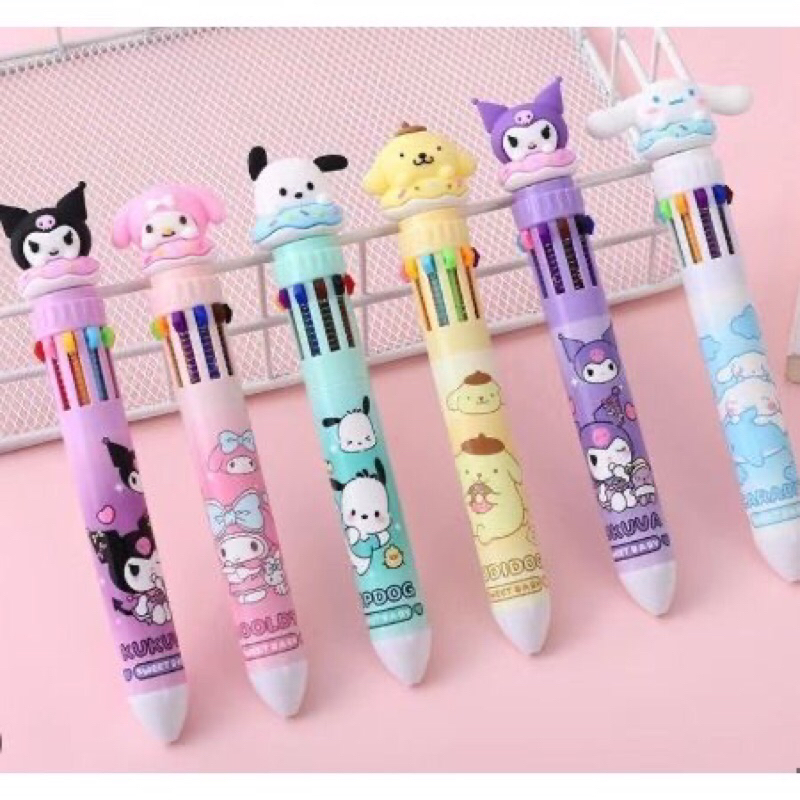 

pulpen warna warni karakter lucu