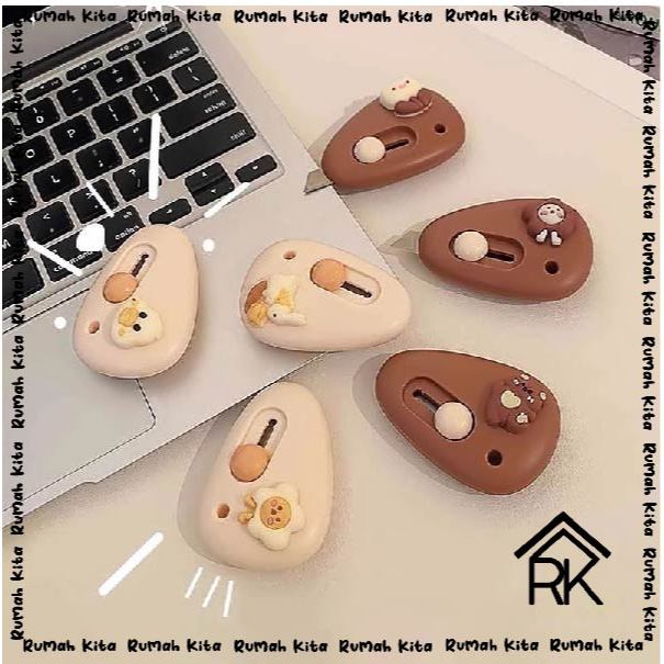 

RUMAH KITA - MINI CUTTER SILET KECIL KARAKTER LUCU PEMOTONG KERTAS MINI PORTABLE