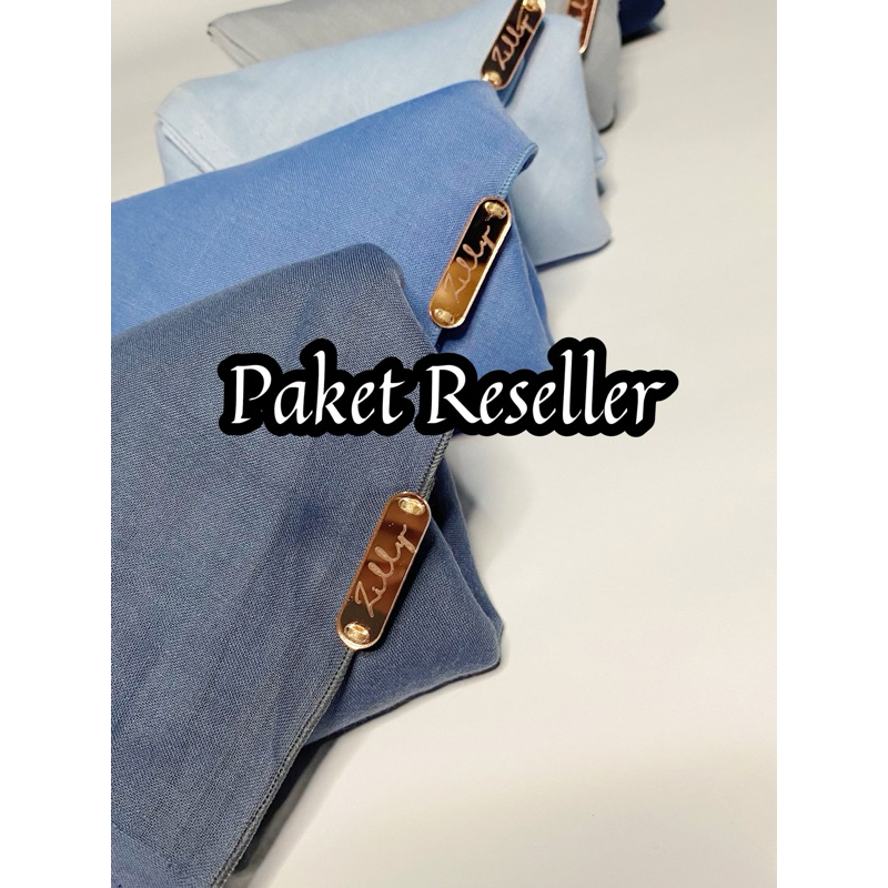 Hijab Paris Premium | Segiempat | Non Label | Paket Reseller/Usaha by Zilly Hijab