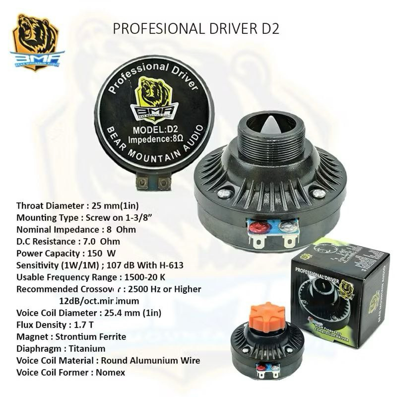TWEETER DRIVER BMA D2