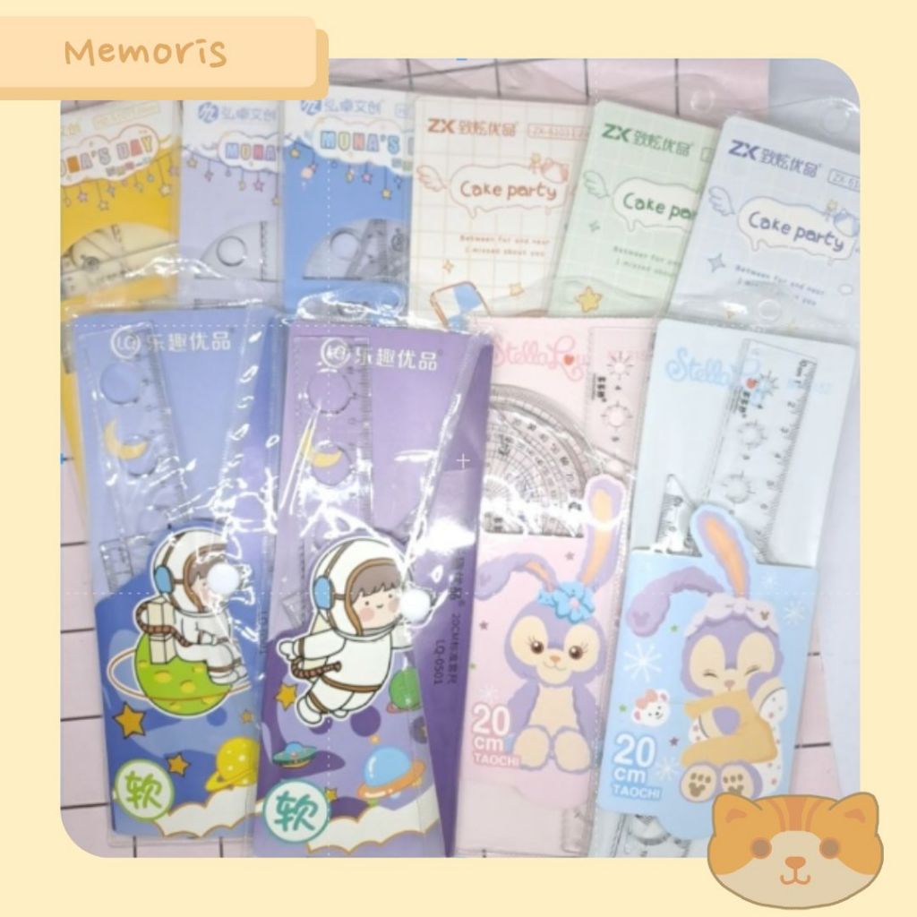 

Penggaris Garisan Set 4 Pcs+Dompet Fancy Space Chibi Girl Cake Food