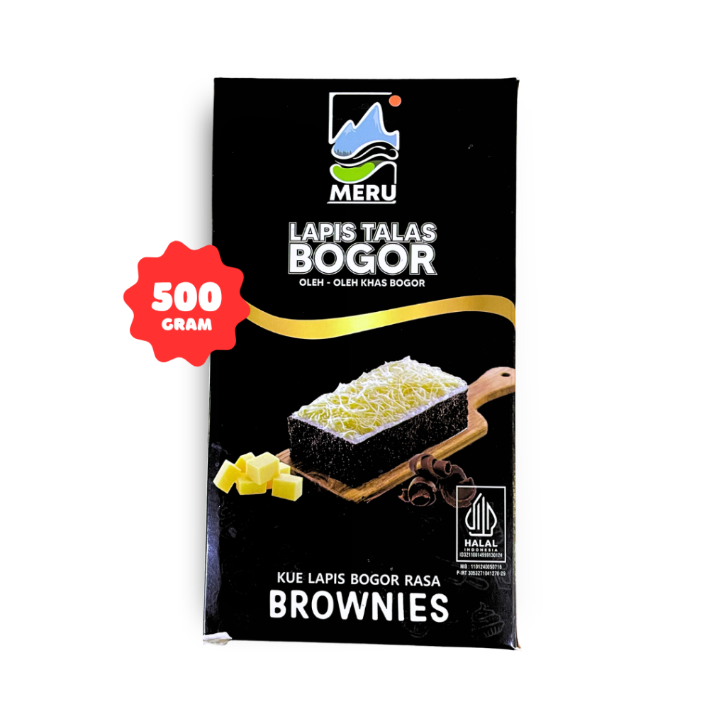 

MERU Lapis Talas Bogor Rasa Brownies