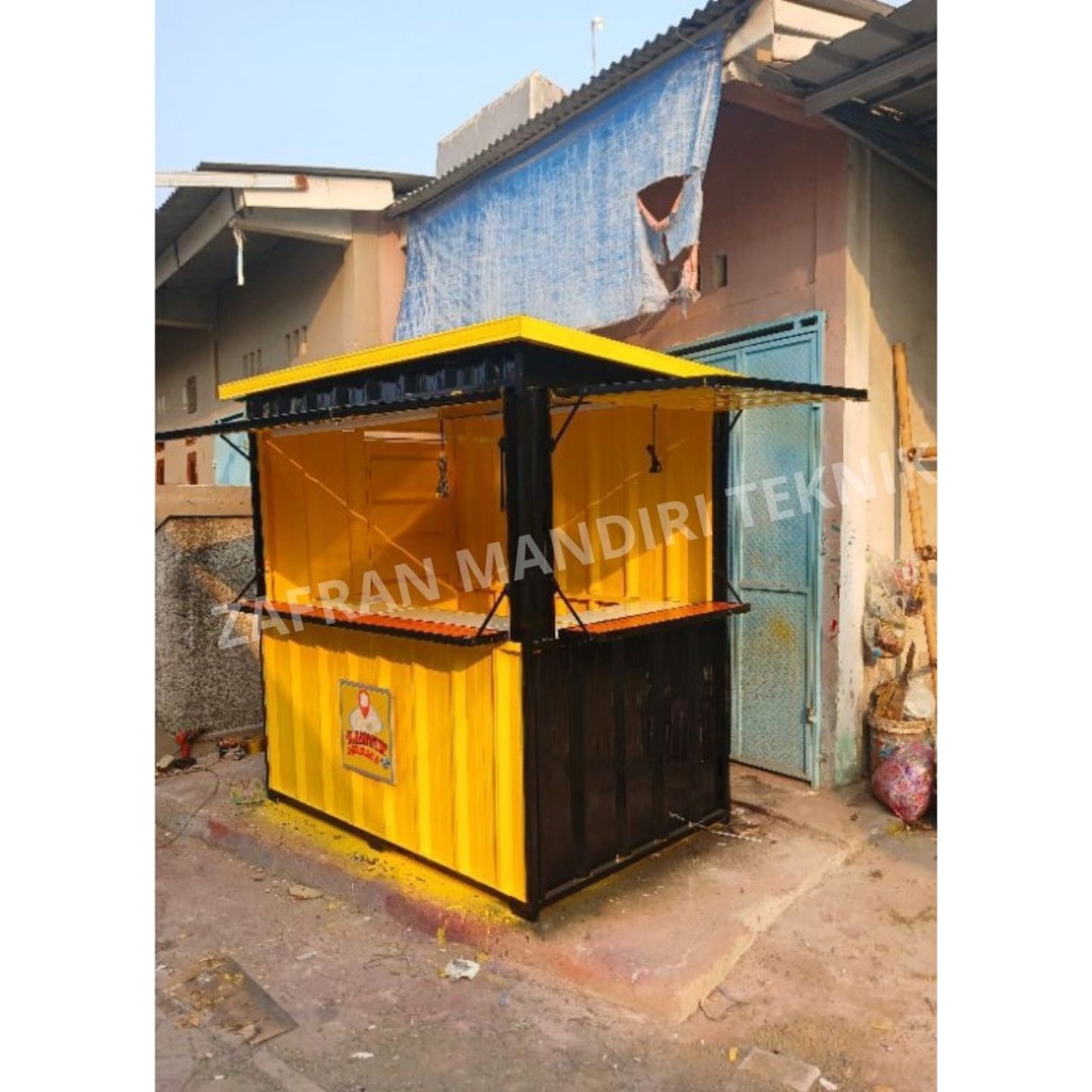 [CUSTOM 18] Booth Container Booth Portable Meja Usaha (Custom Berbagai Ukuran)