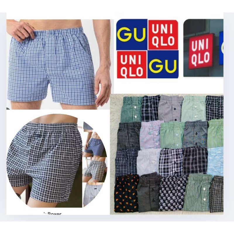 Celana Dalam Boxer Katun UNIQLO Pria Branded 100%