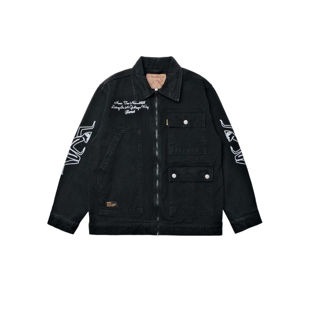 Vearst Jacket Chore Coat Melle Black