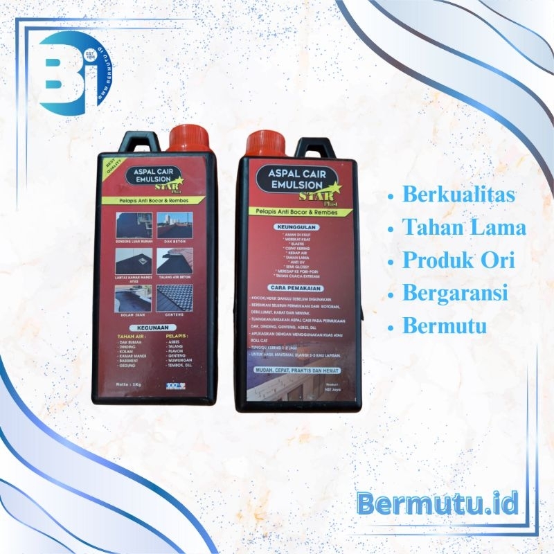 Aspal Cair Emulsion Hitam 5L - Siap Pakai & Ramah Lingkungan Cocok untuk Tambal Jalan Prime Coat Tac