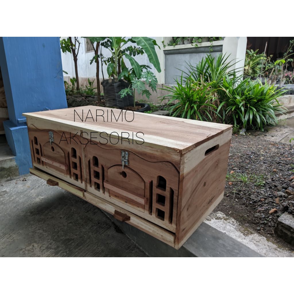 Kandang merpati pagupon gupon merpati gandeng dua pintu