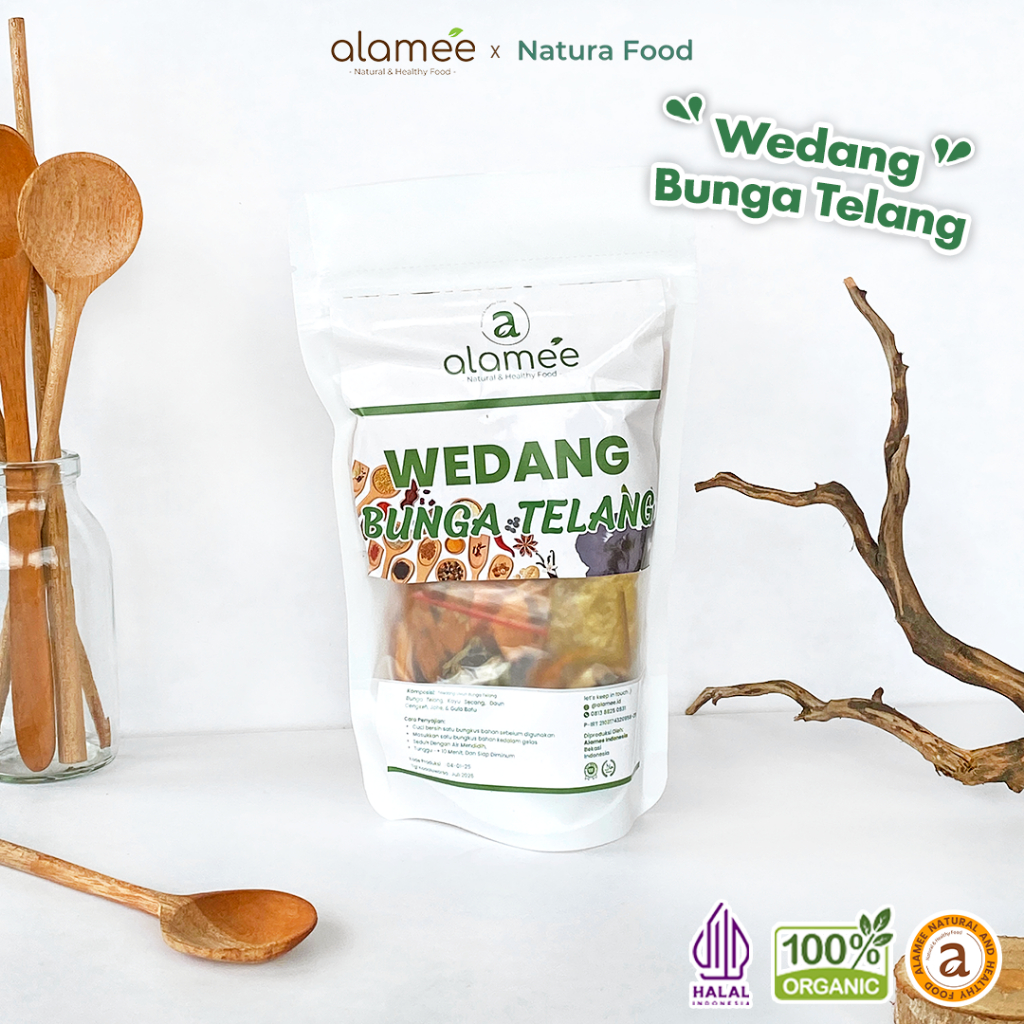 

ALAMEE Wedang Uwuh Bunga Telang Rempah Minuman Herbal Asli Alami Lengkap Tradisional Organik