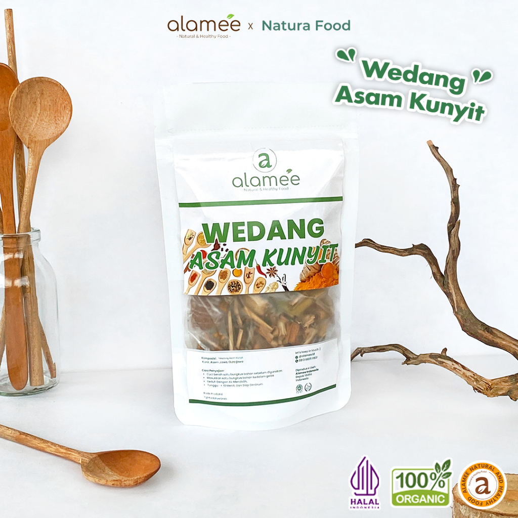 

ALAMEE Wedang Asam Kunyit Kunir Asem Asli Rempah Minuman Herbal Alami Lengkap Komplit Organik