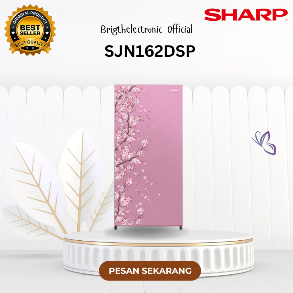 SHARP KULKAS 1 PINTU SJN162DSP 128L/SJN-162DSP/SJN 162DSP/SHARP KULKAS 1 PINTU ORIGINAL BERGARANSI