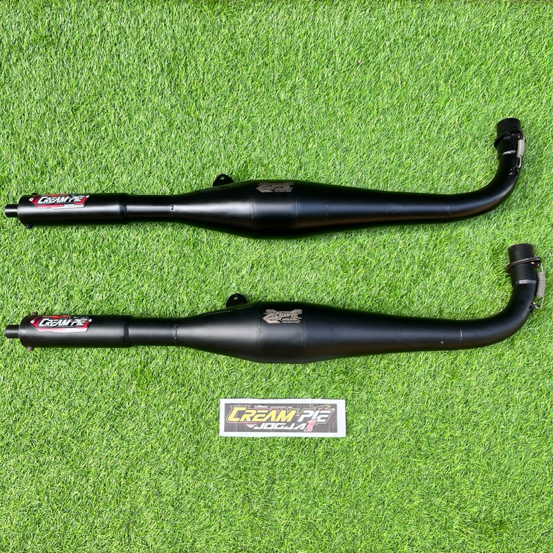 Knalpot Creampie Original F1ZR Force1 F1 Drag Only 3V3 Telo Galvanis Black Edition