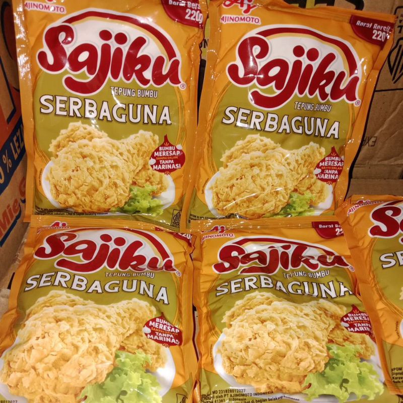

tepung serbaguna bisa untuk ayam udang tahu tempe ( sajiku tepung bumbu) ukuran 220gr