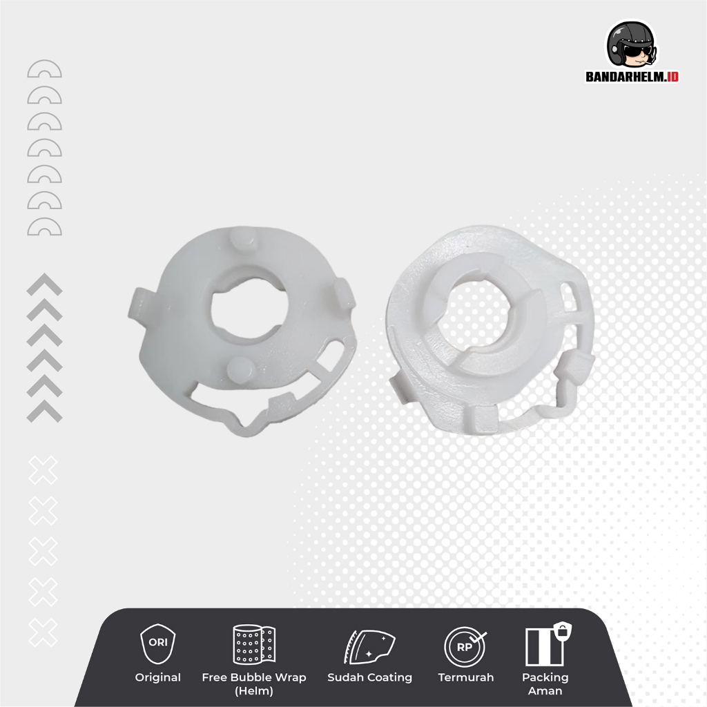 DUDUKAN KACA / RACHET HELM ZEUS 611(PUTIHNYA)