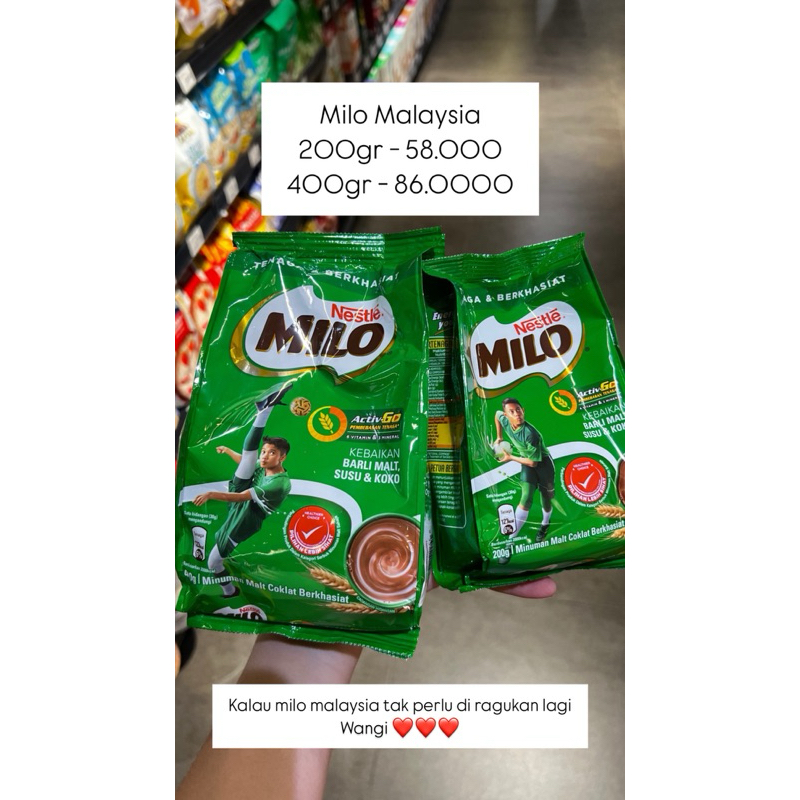 

Open PO Milo Bubuk Coklat (Ready 25 Juni 2025)