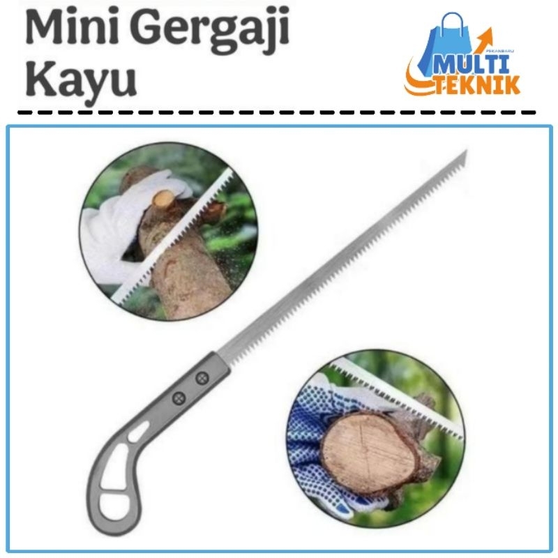 Mini Hand Saw Lancip Tajam Gergaji Tangan Kayu Manual Kecil