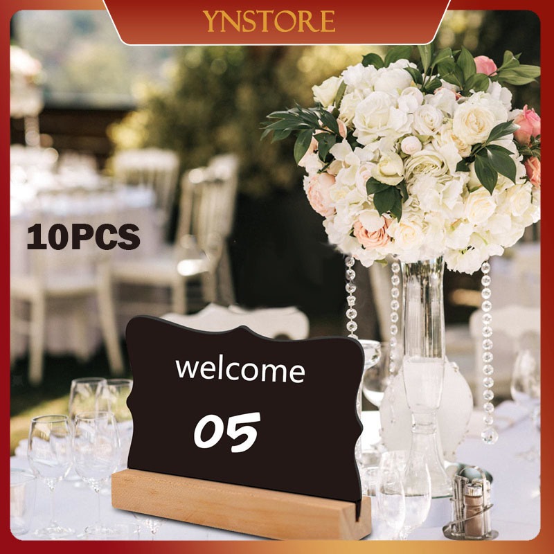 

10 pcs / Set Papan Tulis Kapur Kecil Papan Hitam Kapur Cafe Papan Tulis Kapur Kecil Papan Hitam Mini