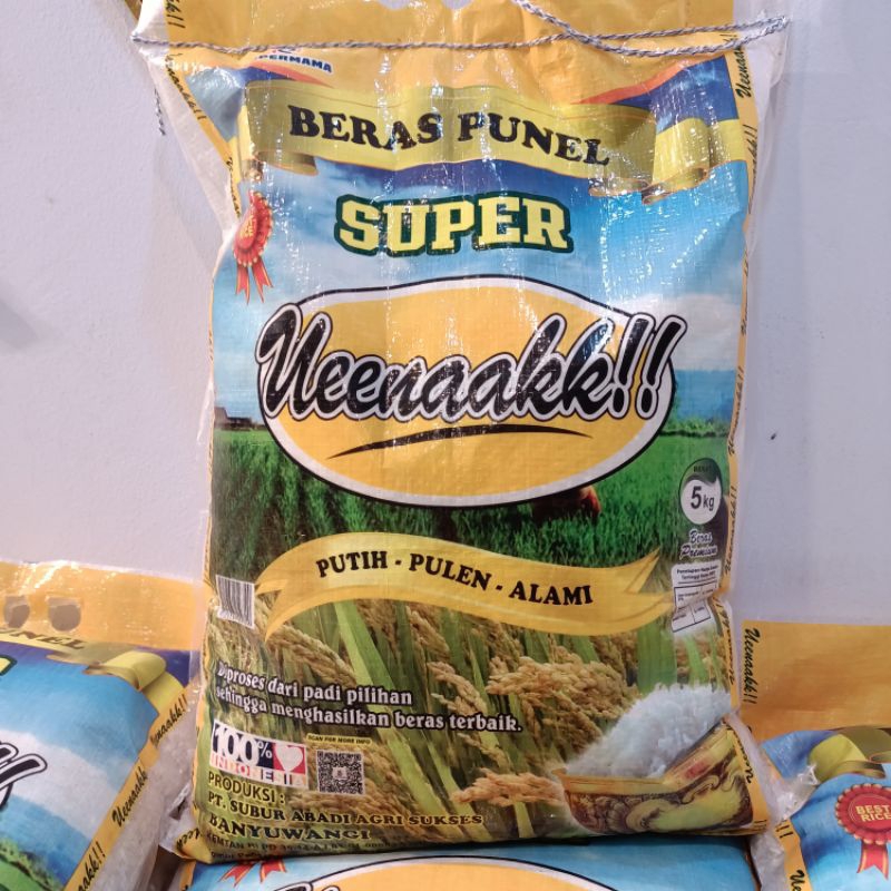 

Beras Merk Ueenaakk!! 5 kg Premium Jatim