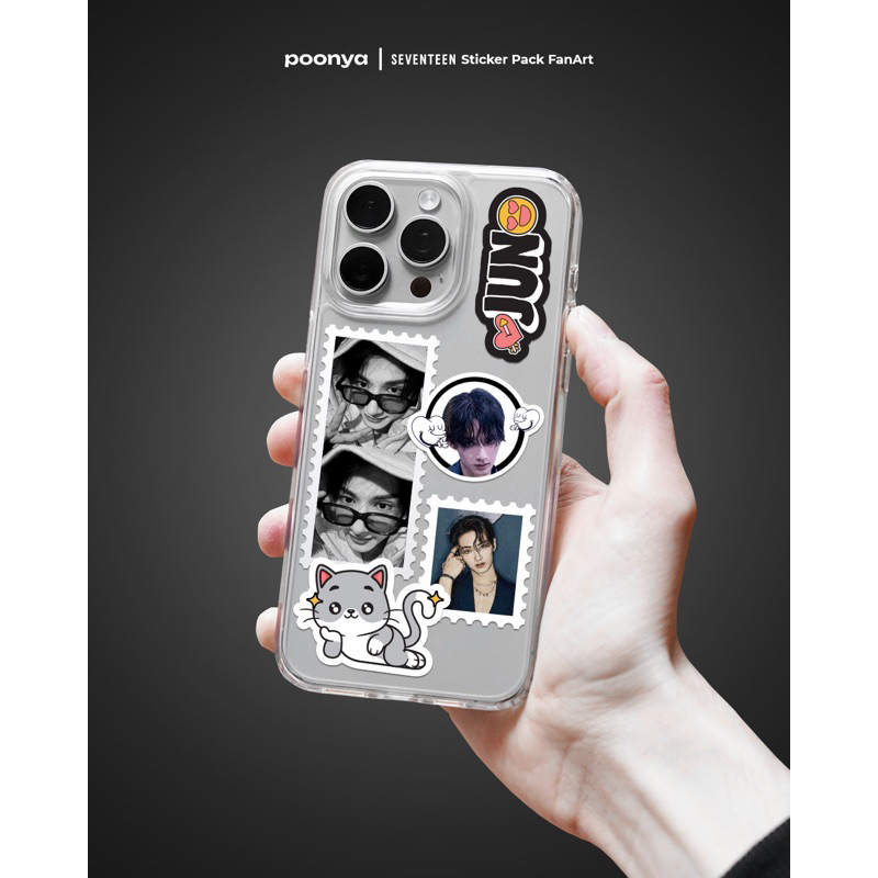 

Phone Sticker Pack Fan Art - JUN (SEVENTEEN)