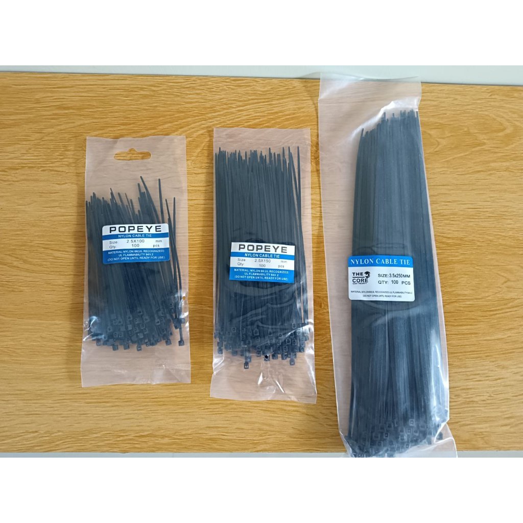 

Kabel Ties Hitam 10cm/15cm/25cm Harga 1Pack Isi 100Pcs