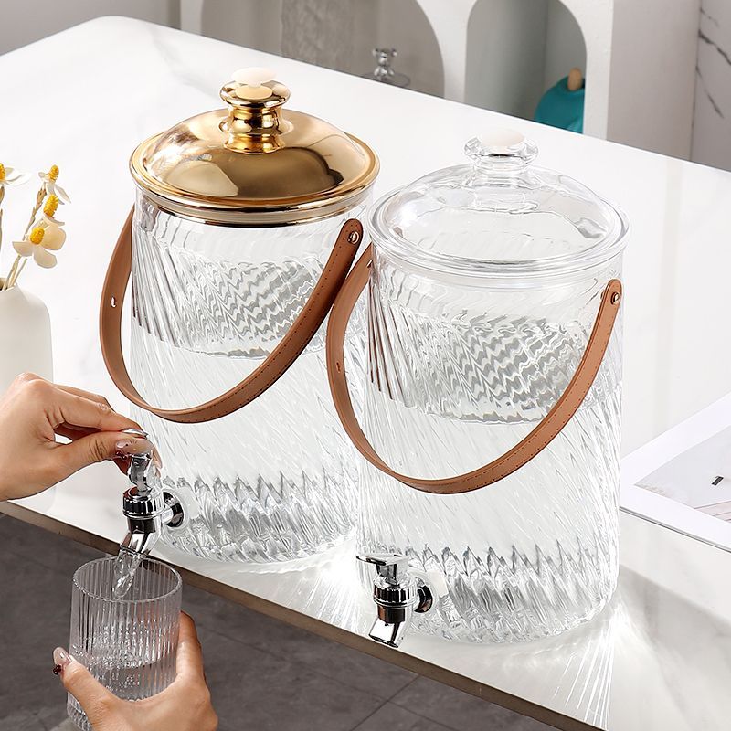 Tempat Air Minum Dispenser Air Akrilik Terasparan Dengan Hendel Mewah Tempat Minuman Kulkas Dispense