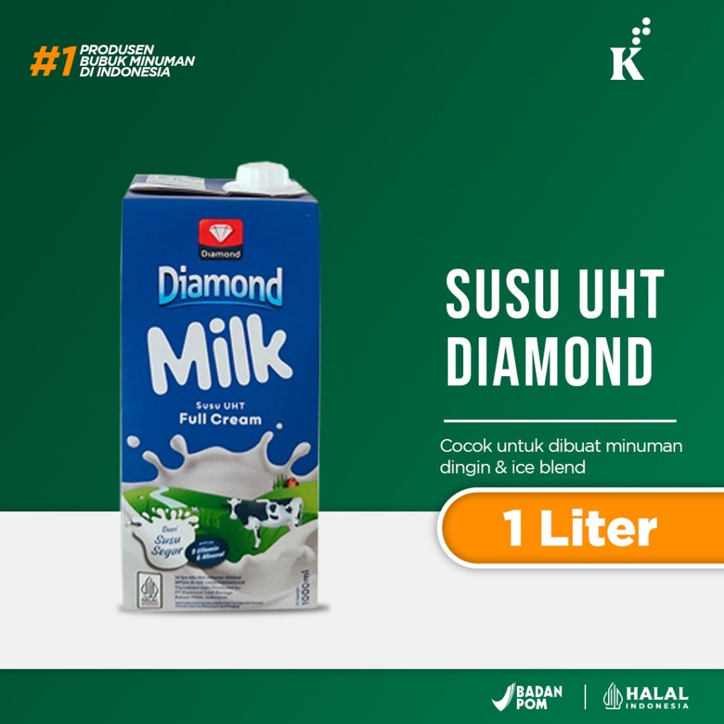

Susu Diamond Milk UHT Full Cream 1 Liter