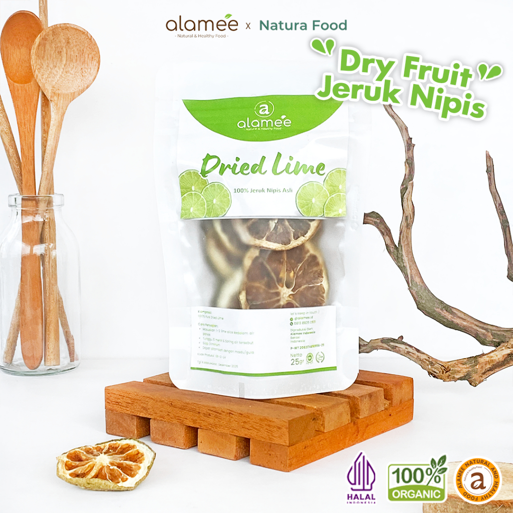 

ALAMEE Lime Slice Tea Jeruk Nipis Kering Dried Teh Herbal Buah Iris Organik Premium 25gr
