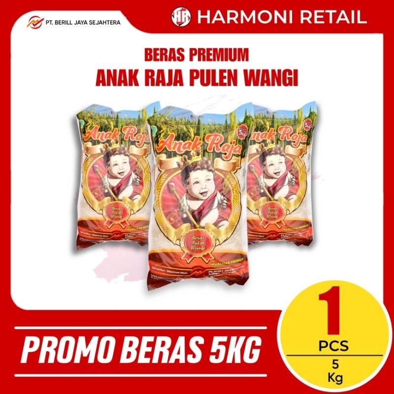 

Beras Premium Anak Raja Pulen Wangi 5KG