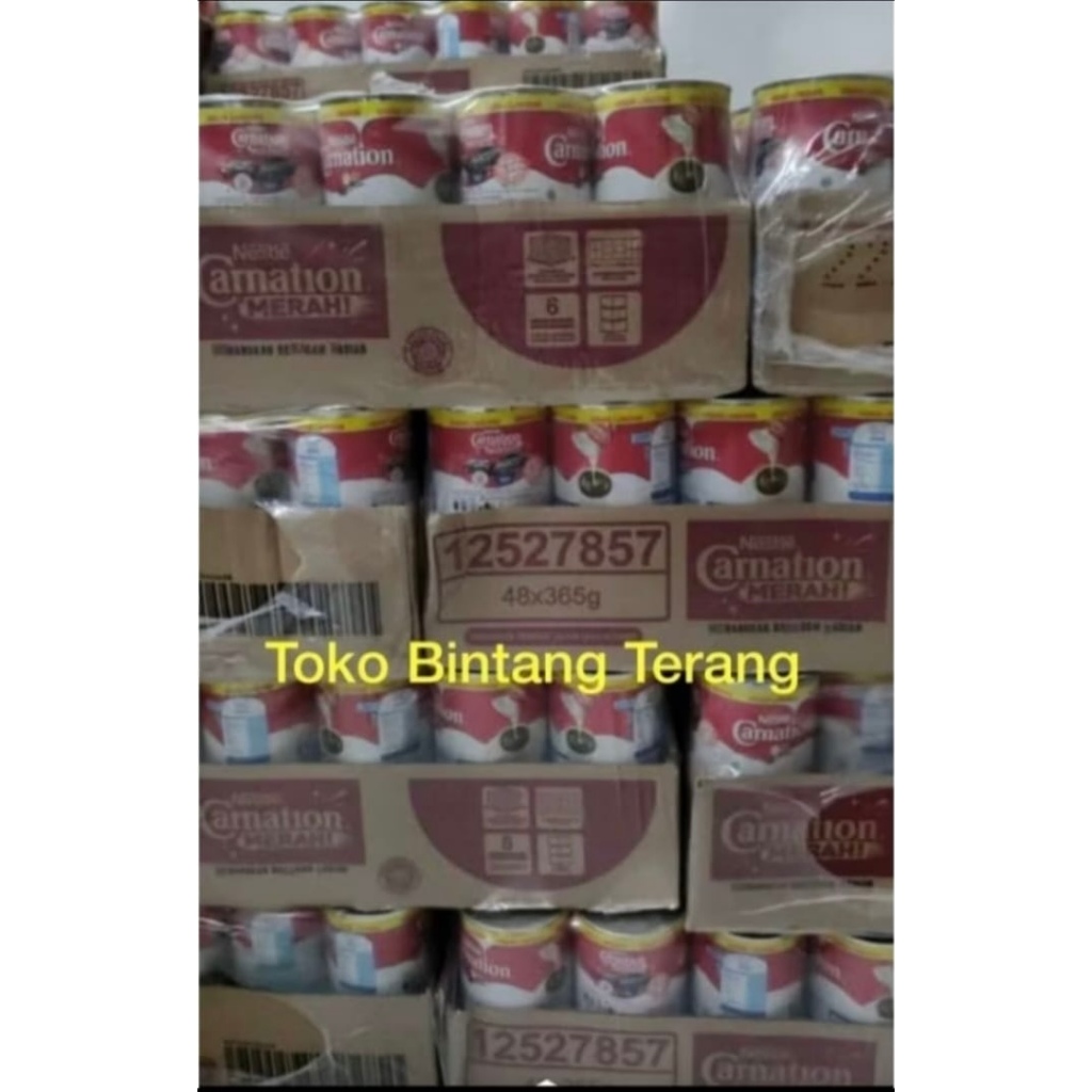 

Susu Carnation Kaleng 1 Dus isi 48/SKM Kental Manis 365 gr 1 Karton x 48 can / Susu Krimer Kalengan Dusan Kartonan