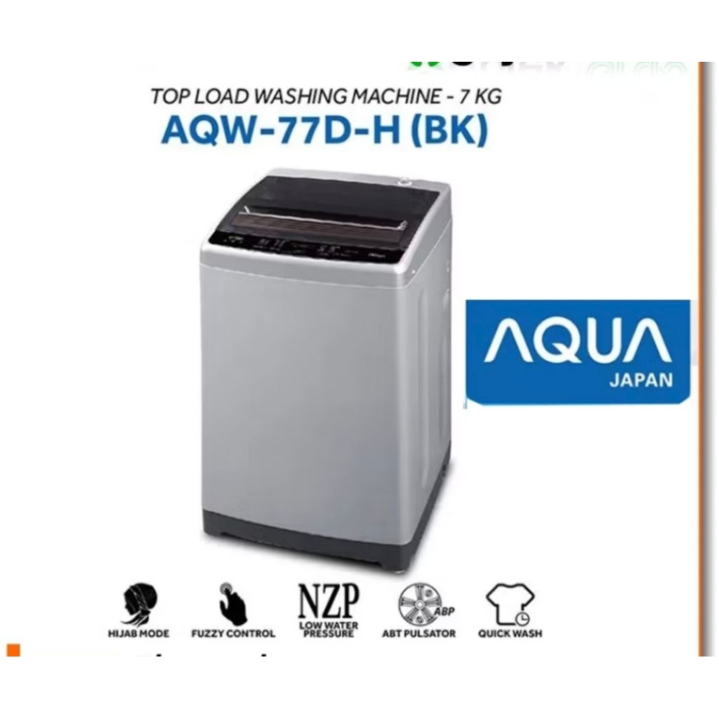 mesin cuci Aqua 1 tabung 7 kg / mesin cuci Aqua AQW-77D