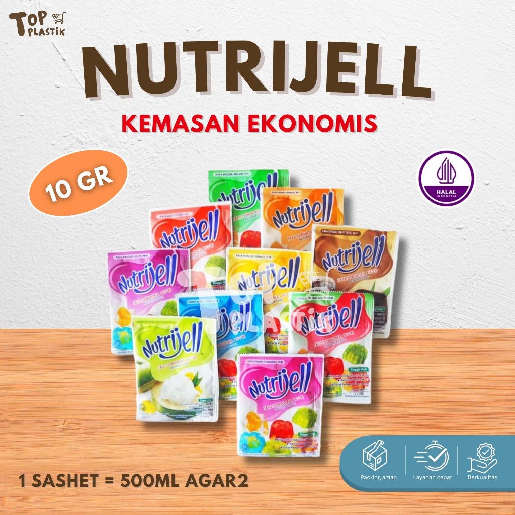 

NUTRIJELL JELLY POWDER 10GR KECIL EKONOMIS Aneka Rasa Varian Rasa Nutrijell serbuk instan