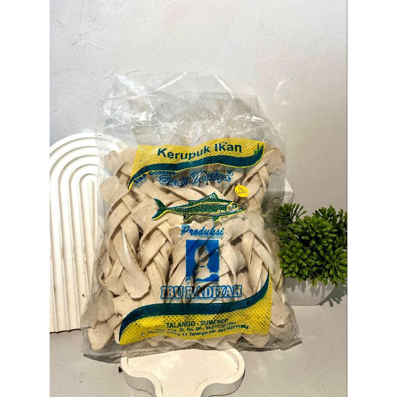 

(Sakera)500g Kerupuk Ikan Tengiri Lek palek Super Khas Sumenep Besar