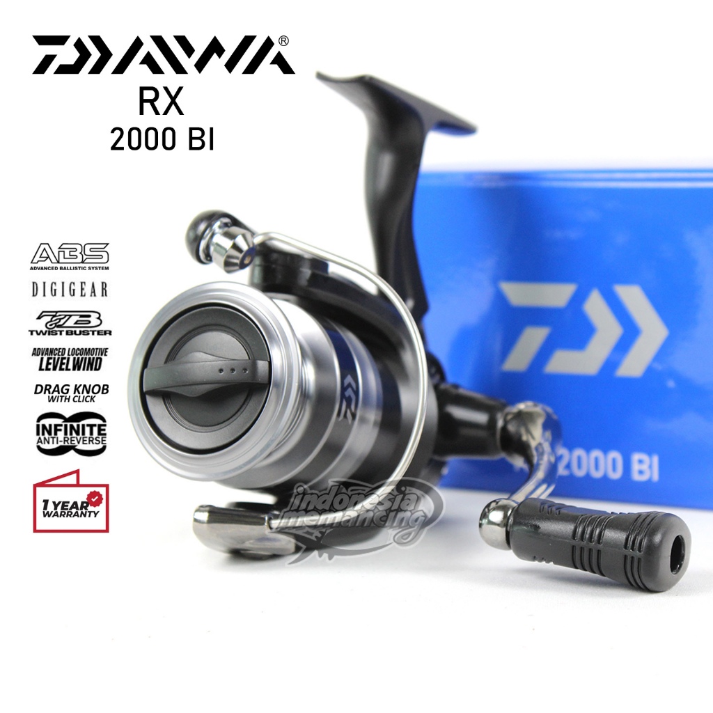 Reel Pancing Spinning Daiwa RX BI Ukuran 2000 2500 3000 4000 Labuan Pancing