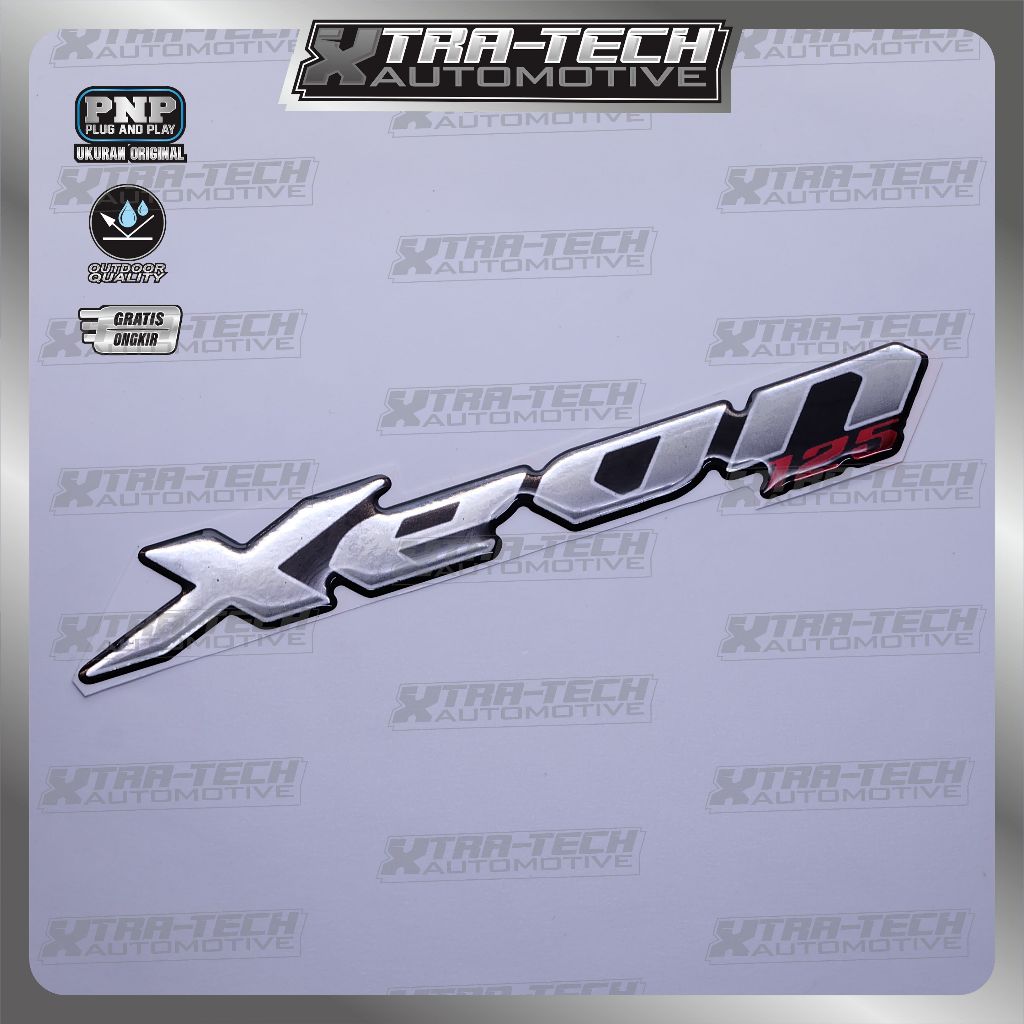 Emblem yamaha xeon / emblem timbul yamaha xeon / emblem titanium xeon / stiker logo yamaha xeon