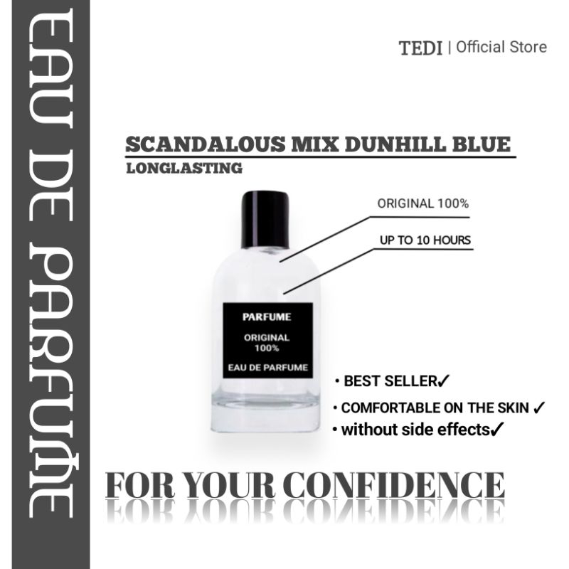 PARFUM SCANDALOUS MIX DUNHILL BLUE° botol 50ml