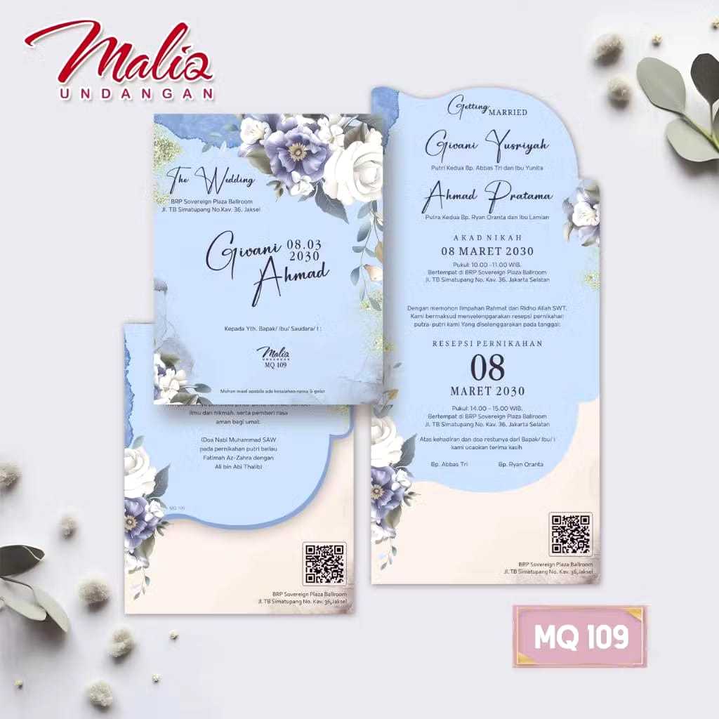 BLANGKO MALIQ - BLANGKO UNDANGAN KOSONGAN MALIQ 109