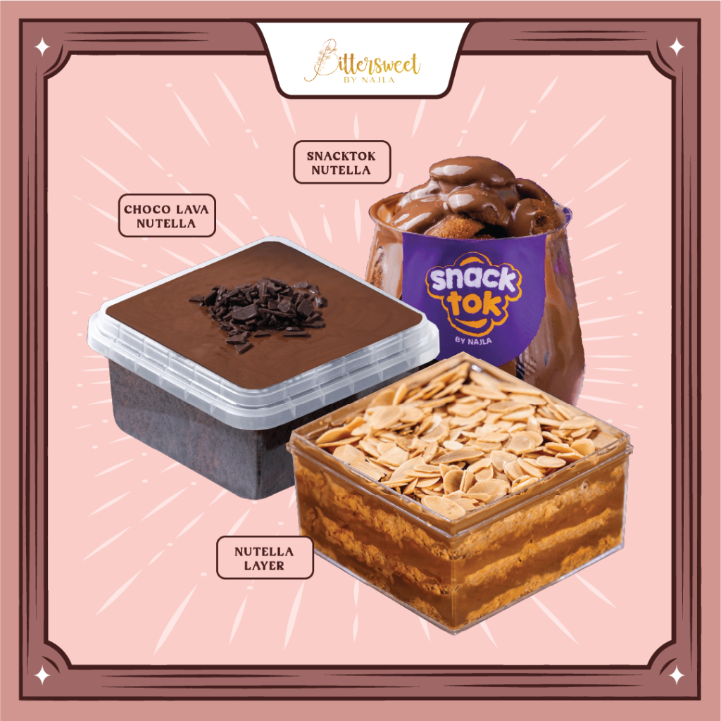 

ALL NUTELLA ( Snacktok Full Cookies + Choco Lava + Pastry Layer ) [ Best Price ]