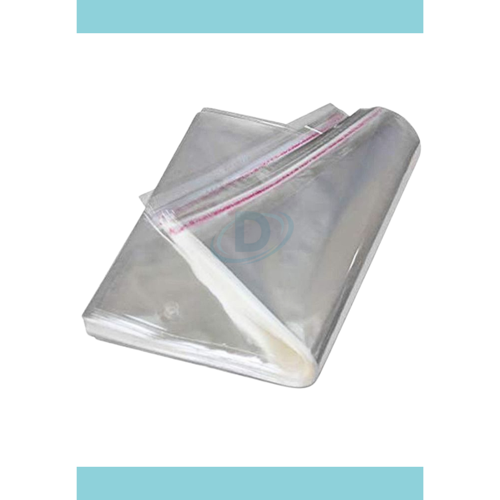 Plastik OPP Seal Bening Tebal 04 (Isi : 500 lembar) Plastik Packing Baju