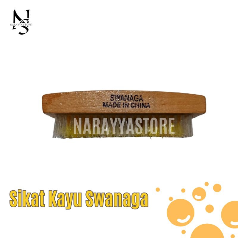 [Narayya] Sikat Kayu Swanaga | Sikat Kayu Serbaguna | Sikat Kayu untuk Cuci Baju Cuci Lantai | Sikat