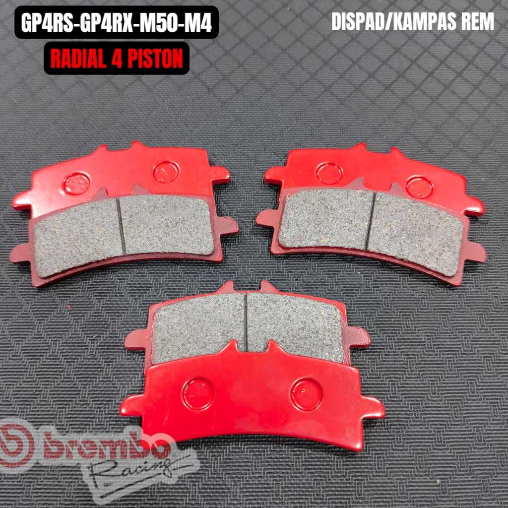 KAMPAS REM KALIPER 4P GP4 GP4RS GP4RX M50 M4 DISPAD KAMPAS REM KALIPER 4 PISTON SEPASANG
